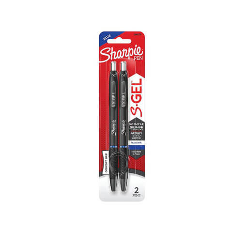 Sharpie S-GEL Retractable Pen Medium 0.7mm (2pk)