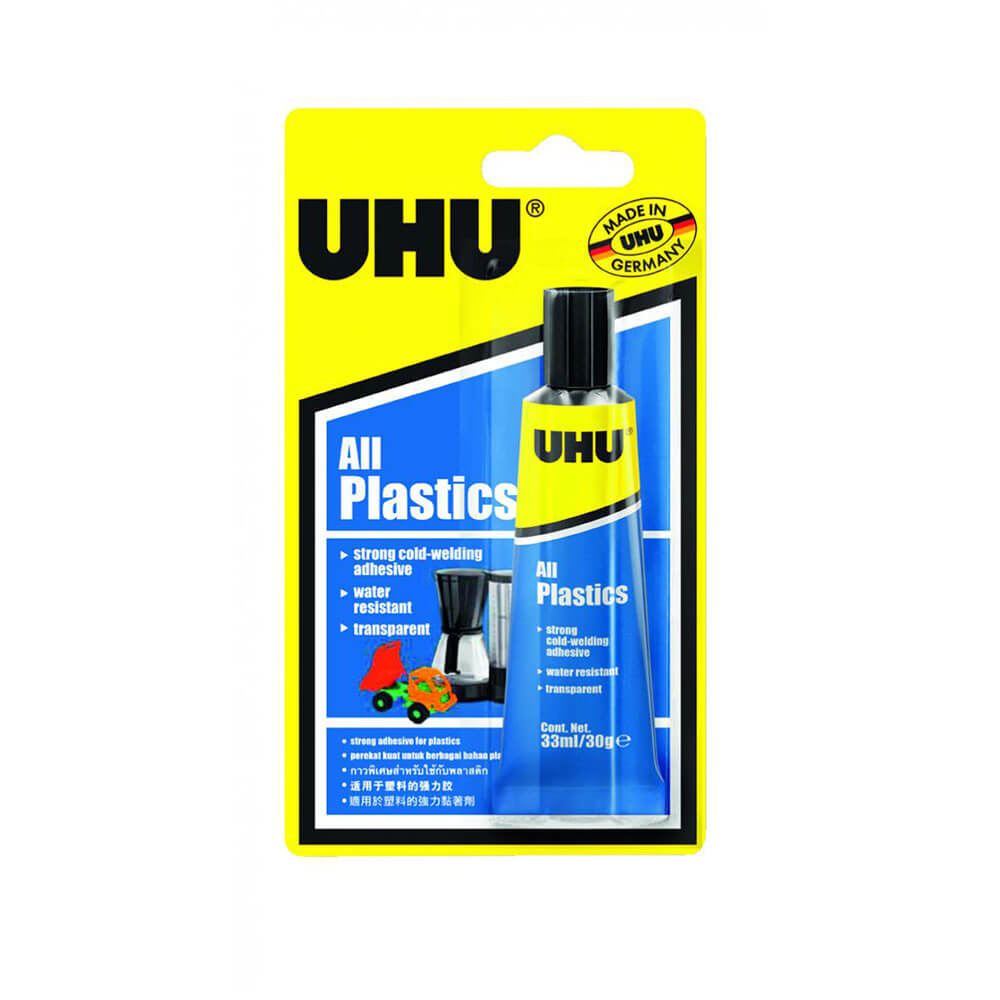 UHU All Plastic Adhesive Glue 33mL