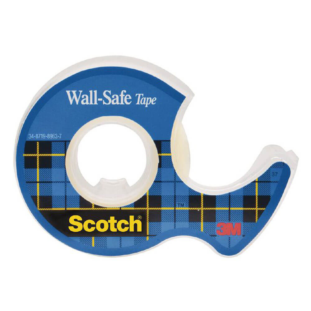 Scotch Wall-Safe Tape on Dispenser (19mmx16.5m)