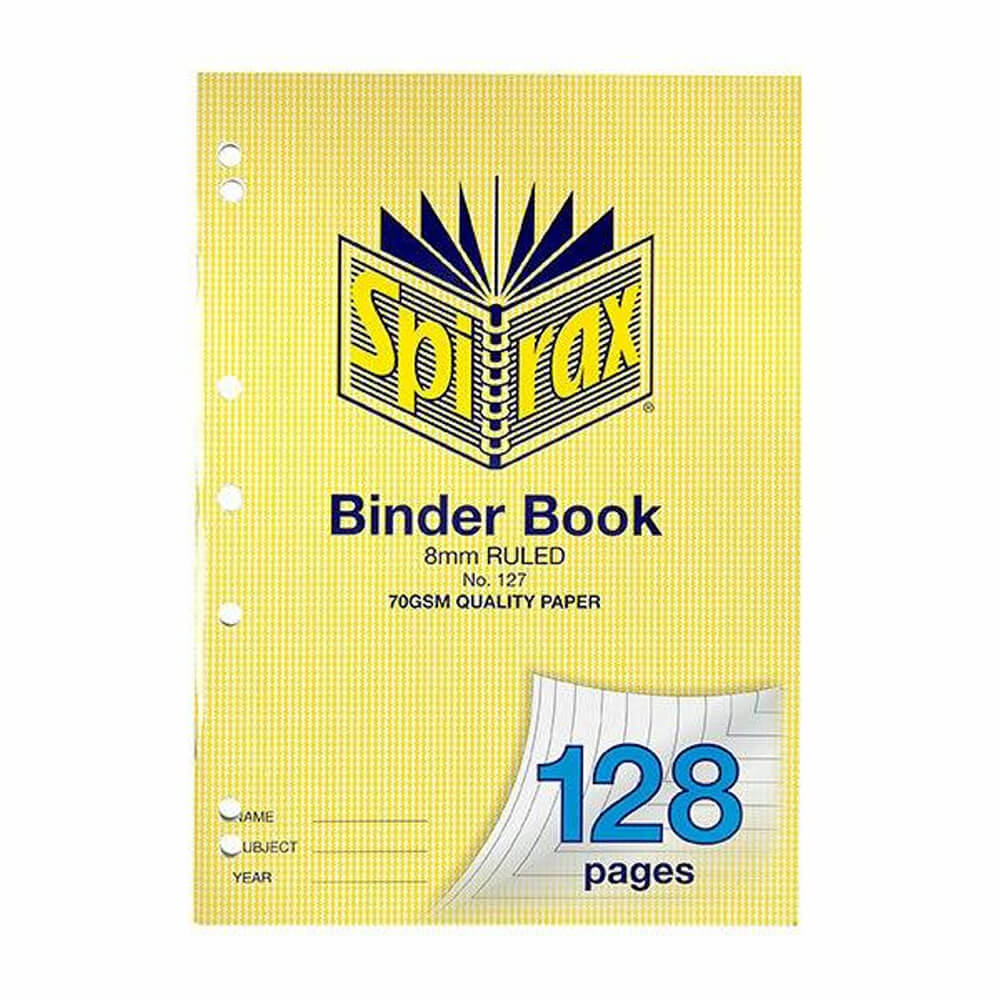Spirax 7 Hole A4 Binder Book (128 Pages)