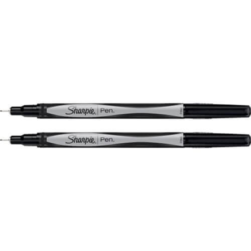 Sharpie Fineline Black Pen (Pack of 2)
