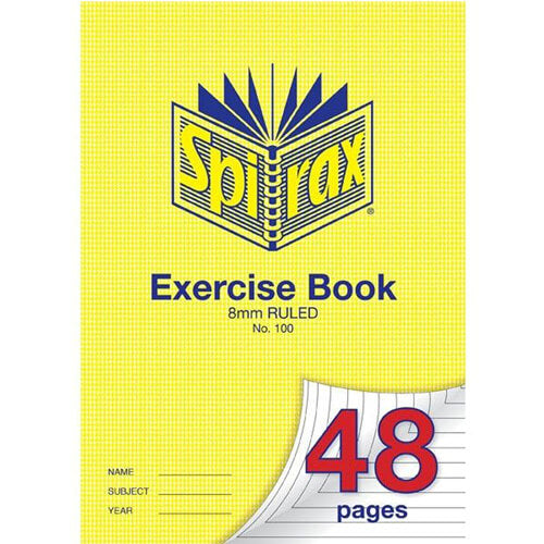 Spirax A4 8mm Ruled Exercise Book (Pack of 20)