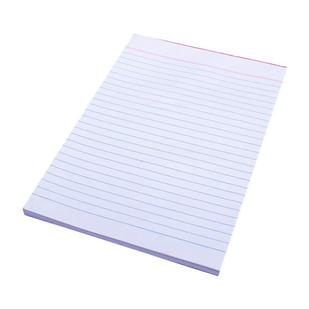 Quill A5 Bond Ruled 90-Leaf Office Pads 70gsm 20pk (White)