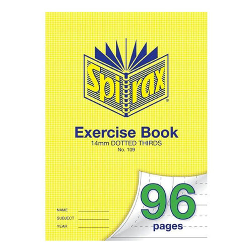 Spirax A4 Dotted Thirds 96-Page Exercise Book 10pk