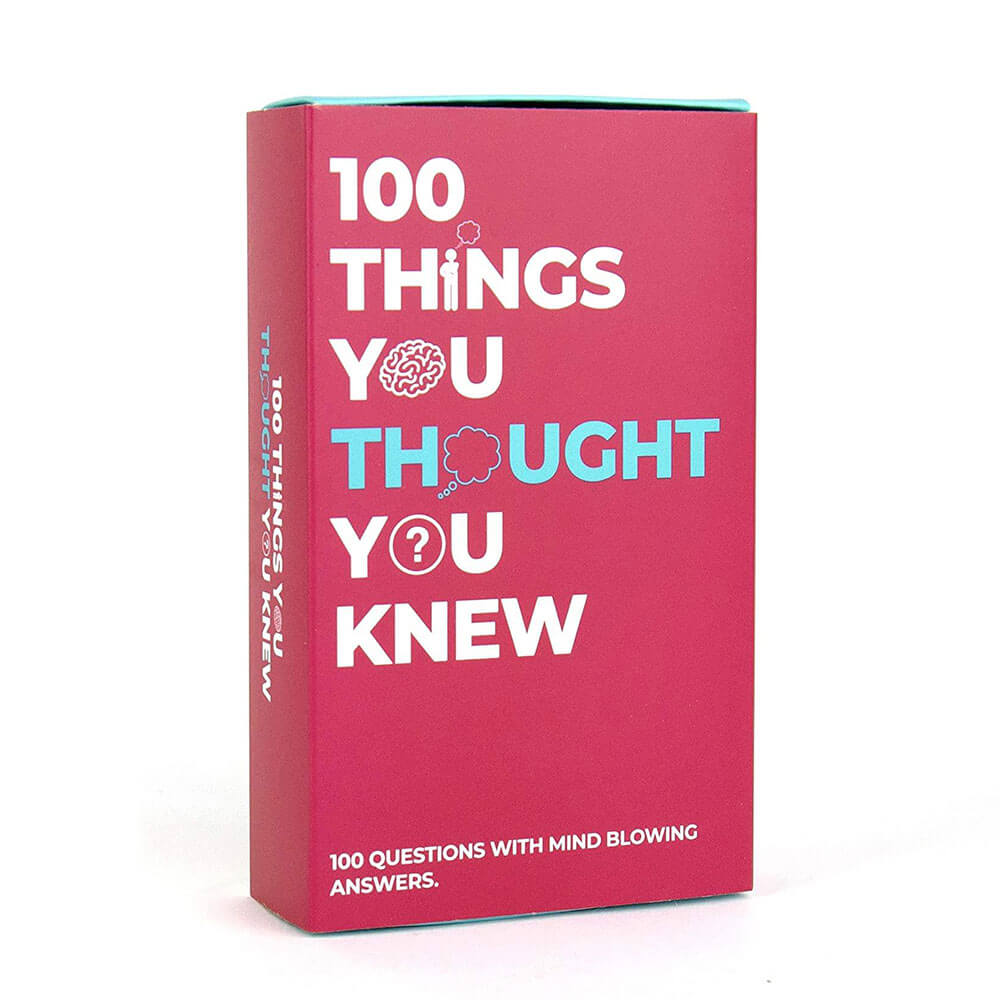 Gift Republic 100 Things You Thought You Knew Card Game