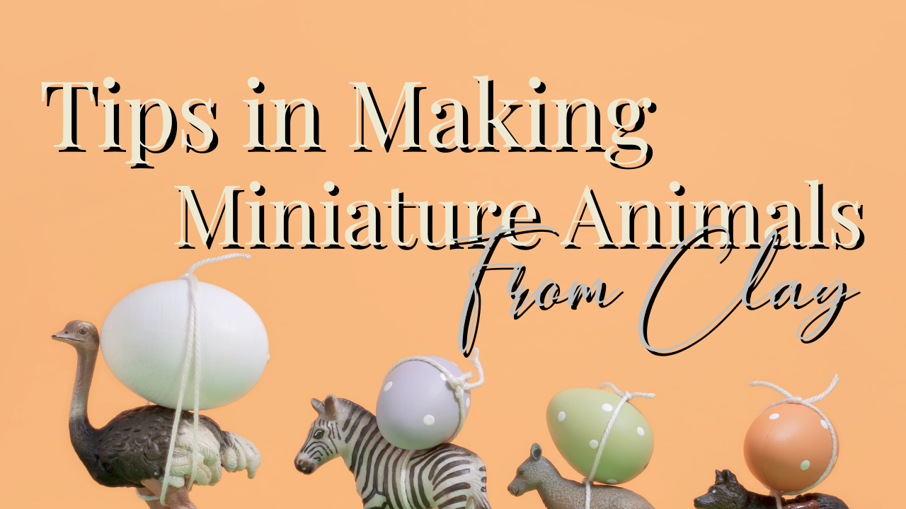 miniature animals from clay
