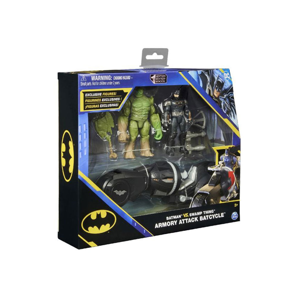 Batman Batcycle with Two 10cm Figures