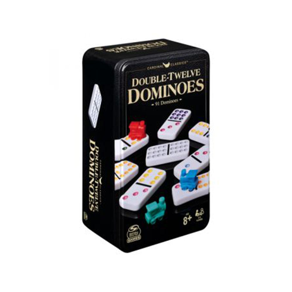 Classic Double 12 Dominoes in Storage Tin
