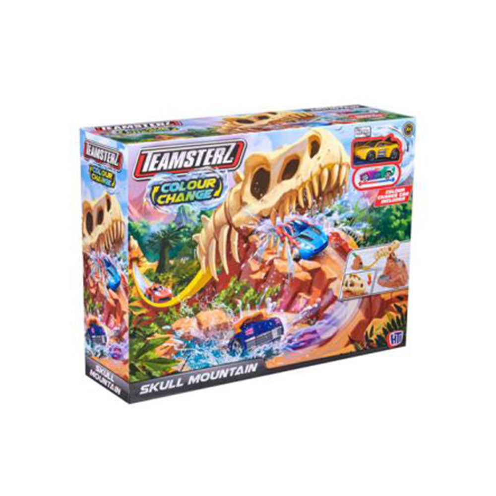 Teamsterz Colour Change Skull Mountain Playset