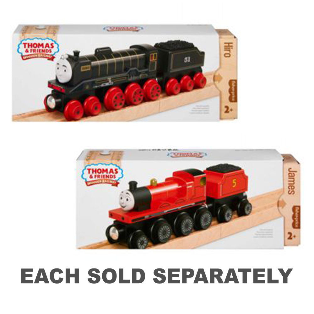 Thomas & Friends Locomotora de madera y vagón de carbón