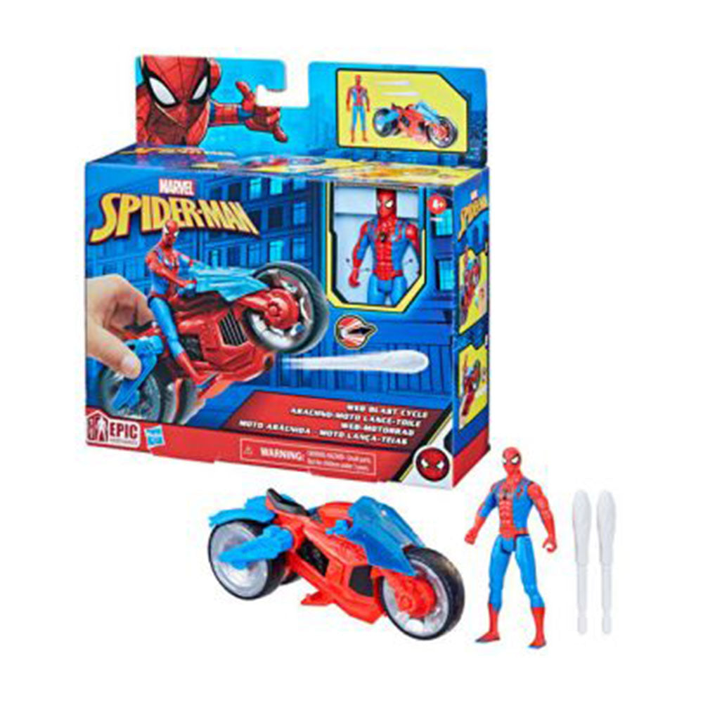 Spiderman Web Blast Cycle Action Figure