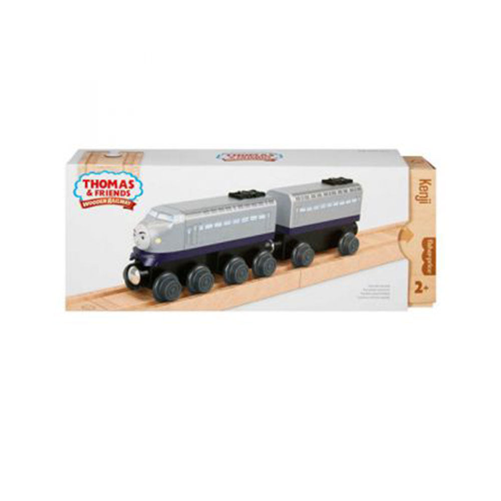 Thomas y Friends Ferrocarril de madera Kenji Locomotora y vagón