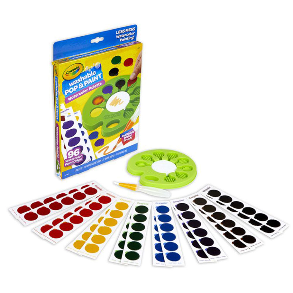 Crayola Washable Pop and Paint Watercolor Palette
