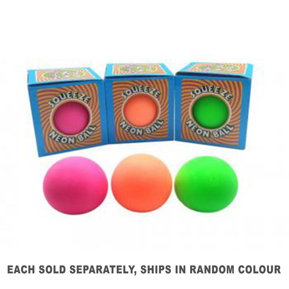 Squeeze Neon Ball 10cm (1pc Random)
