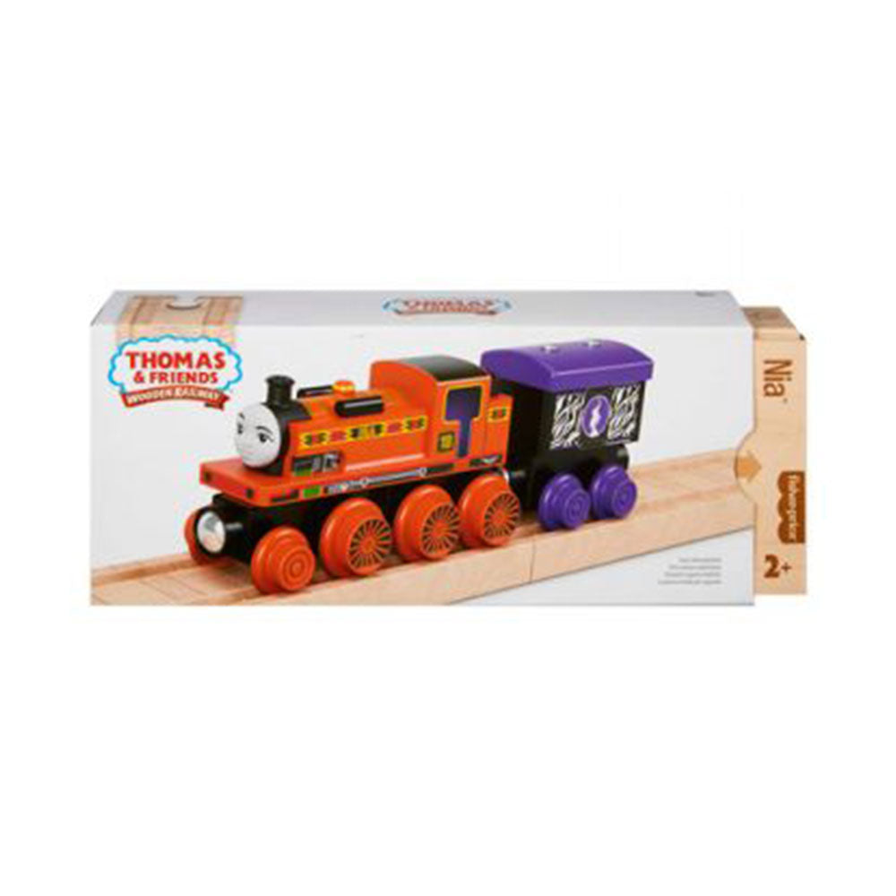 Thomas y Friends Ferrocarril de madera Nia Locomotora y vagón de carga