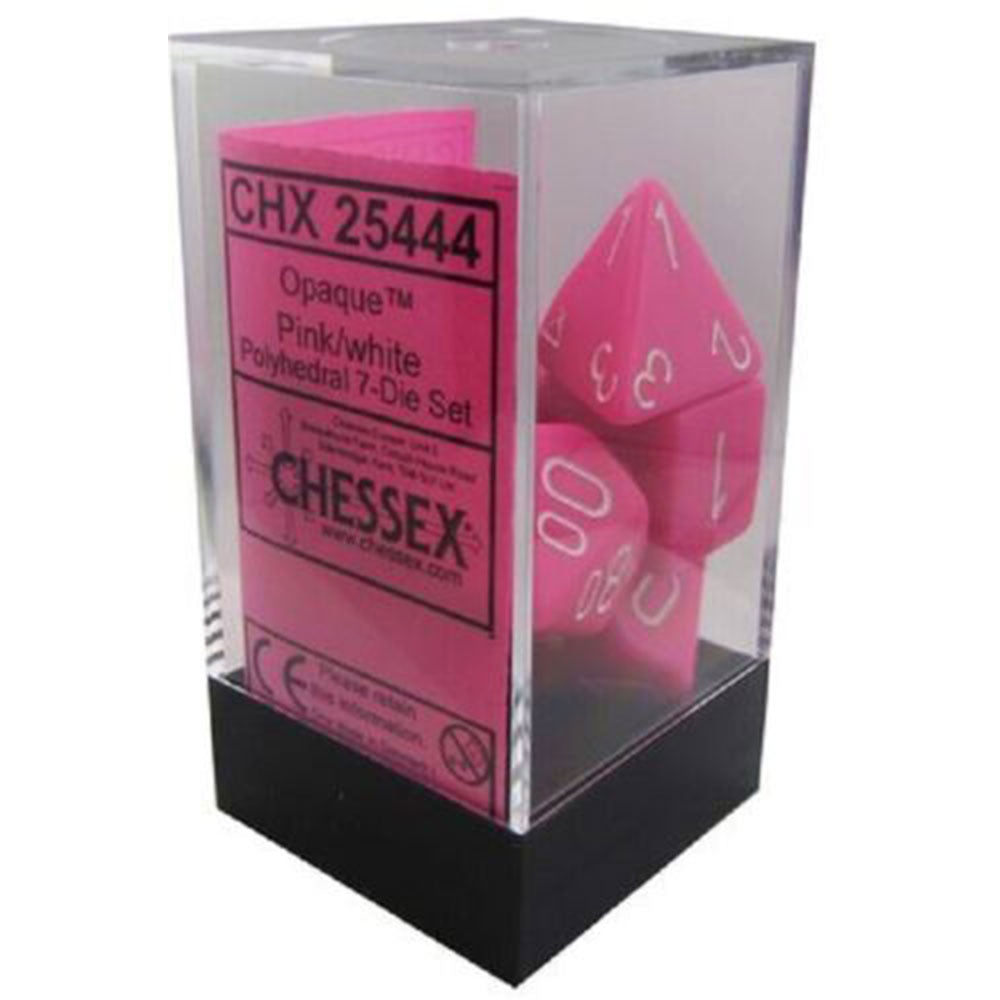 Undurchsichtiges Chessex-Set mit 7 polyedrischen Würfeln