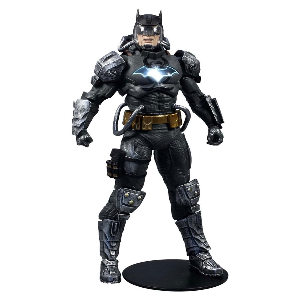 DC Multiverse Batman Hazmat Suit with Light Up Logo Figure