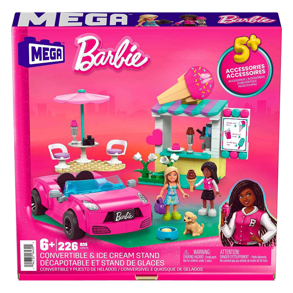 MEGA Barbie Convertible and Ice Cream Stand Playset