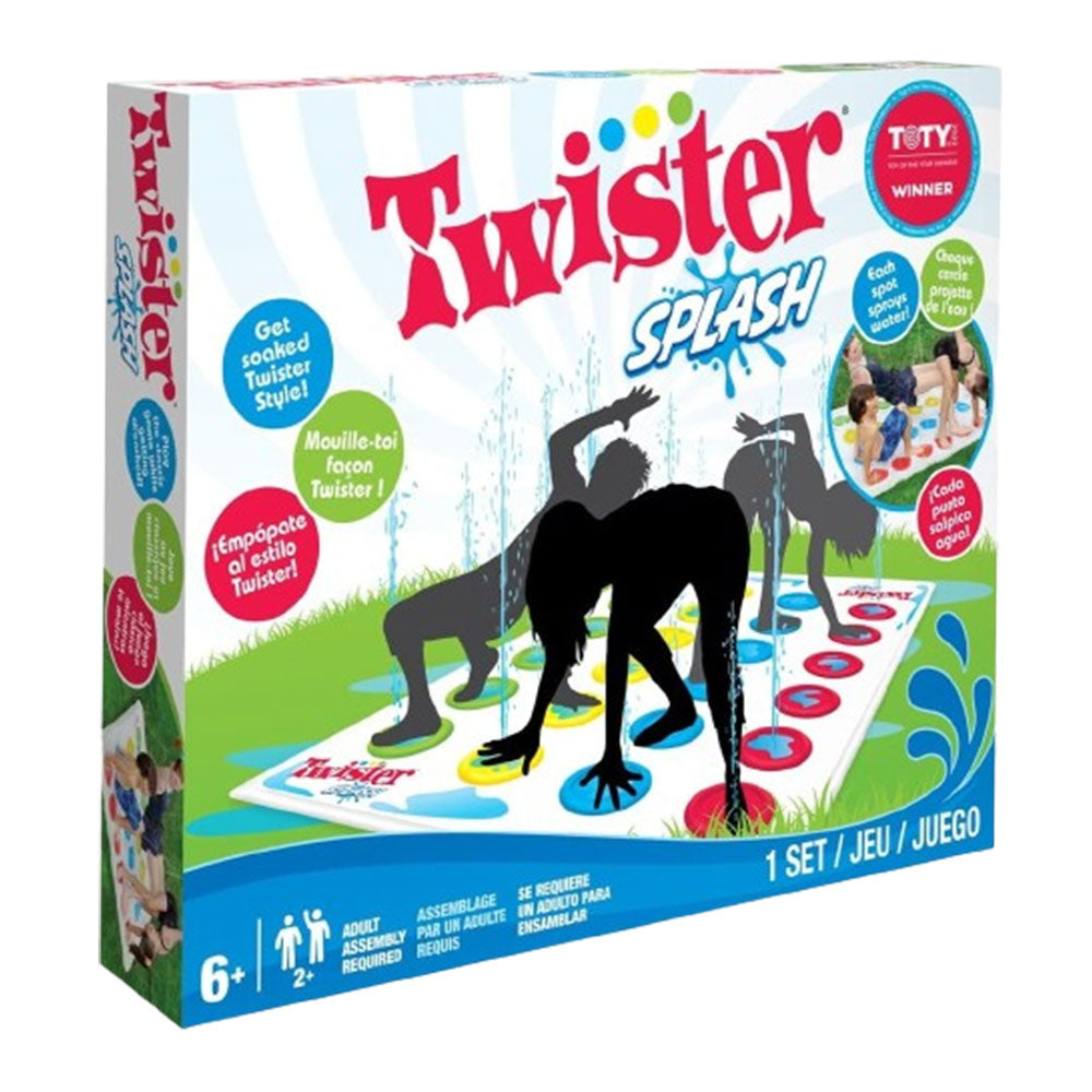Twister met een Splash-gezelschapsspel