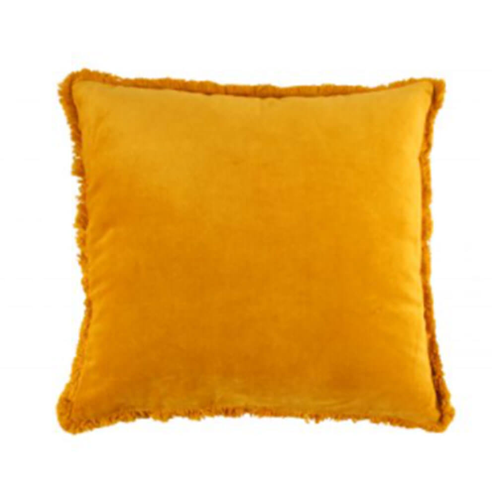 Maci Velvet Ruffle Edge Cushion (50x50x4cm)