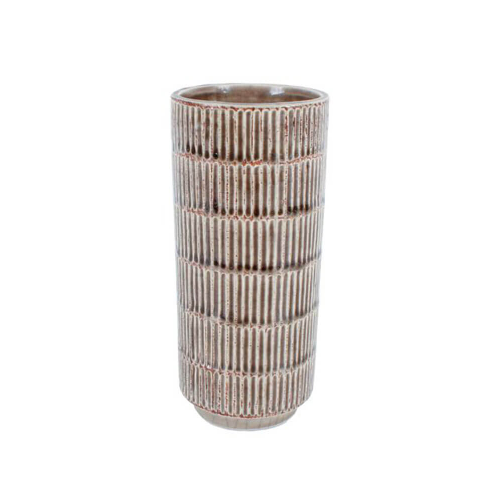 Flint Ceramic Vase (21x9cm)