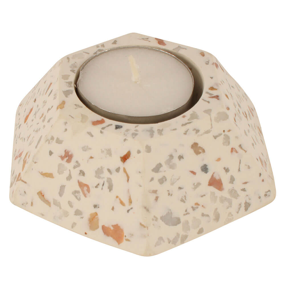 Decorative Terrazzo Candle Holder