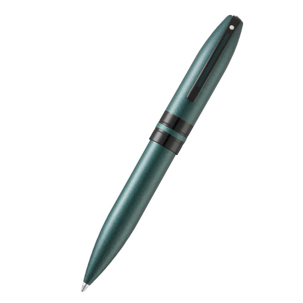  Icon Kugelschreiber mit glänzend schwarzem PVD-Besatz