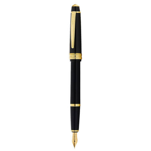 Cross Bailey Light Gloss Fountain Pen (Black & Gold)