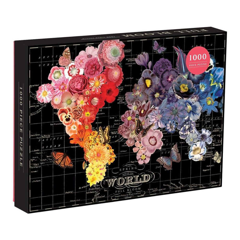 Galison Wendy Gold Full Bloom Puzzle 1000pc