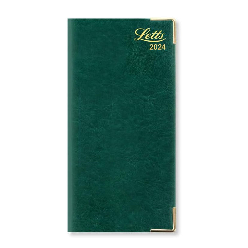 Letts 2024 Lexicon Slim Vertical Week to View Diary (Green)