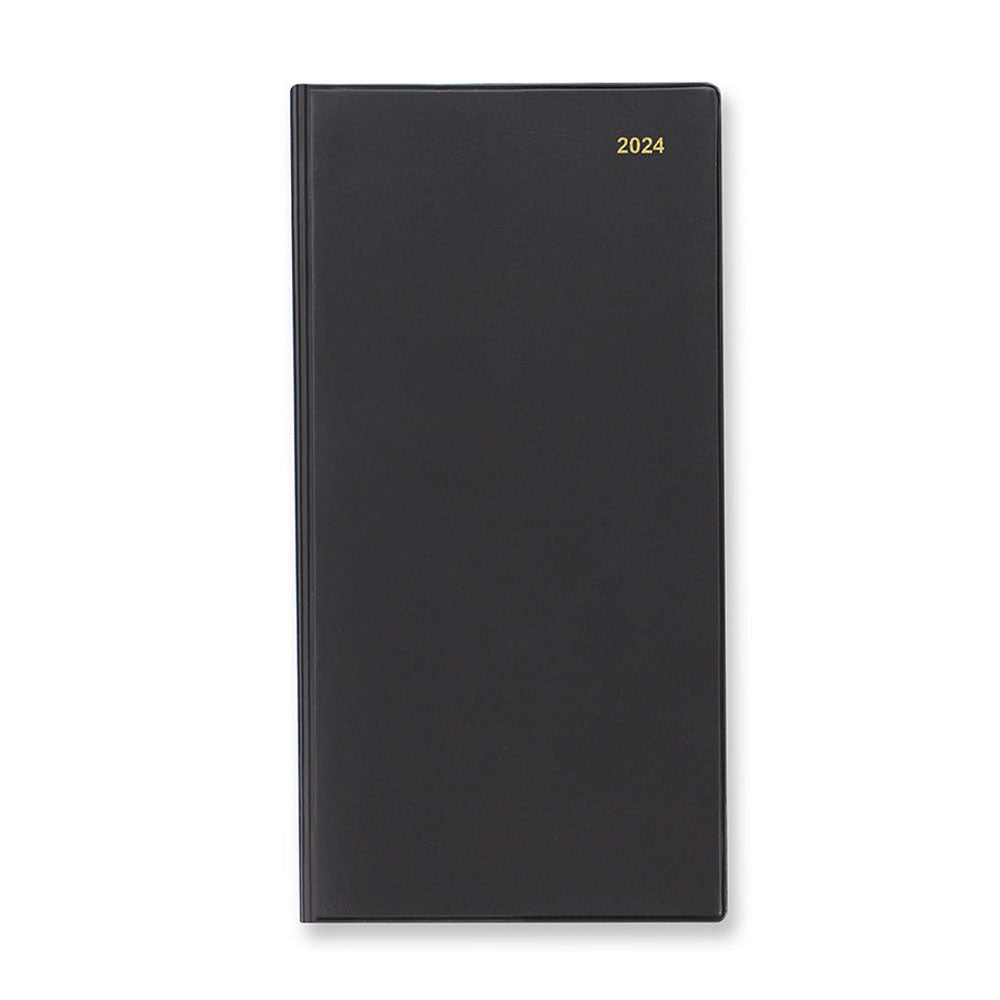 Letts 2024 Classic Slim 6 Months to View Diary (Black)