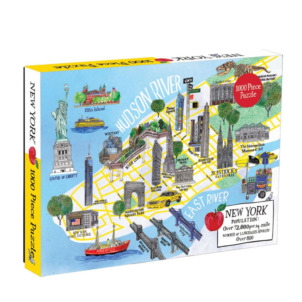 Galison New York City Map Puzzle 1000pc