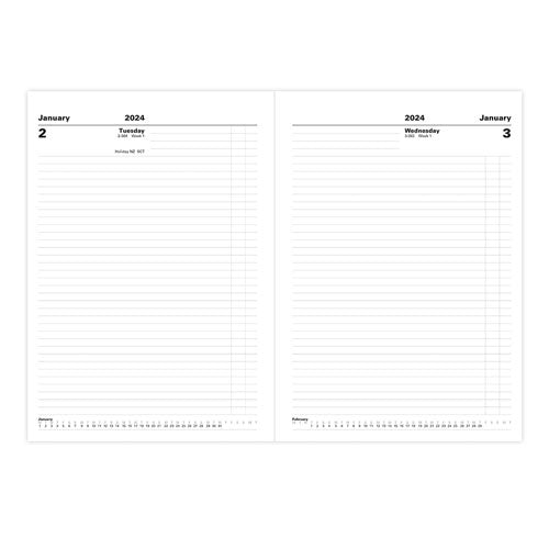 Letts 2024 Standard A4 Day to Page Diary (Black)