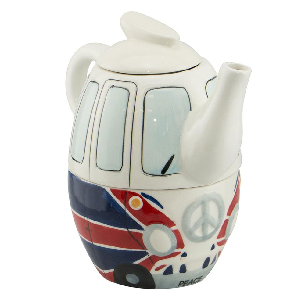 Dakota UK Flag Camper Van Teapot for One