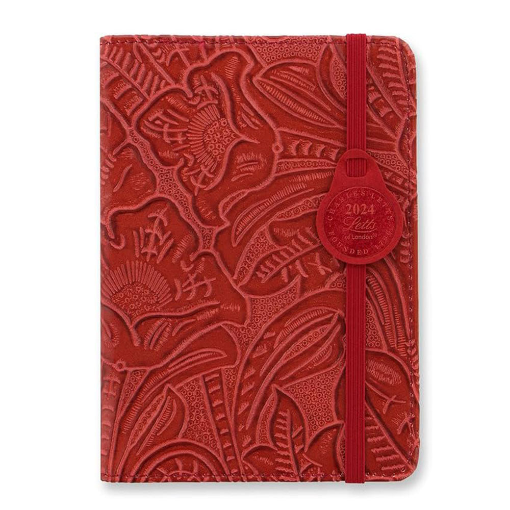 Letts 2024 Baroque A6 Week to View Diary (Red)