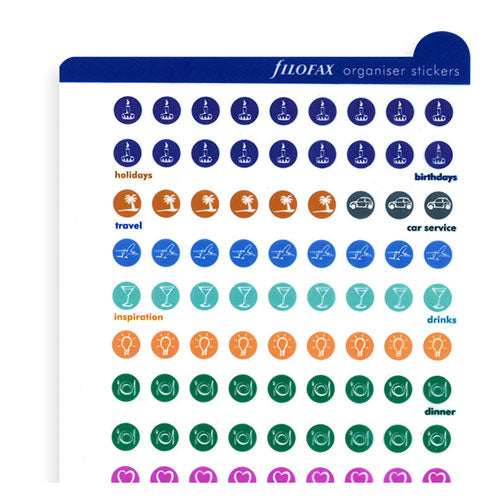 Filofax Multifit Organiser Stickers Large 2pk