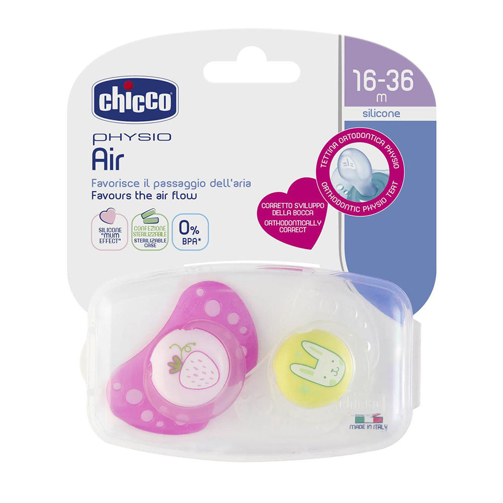 Chicco Soother Physio Air 16-36 Months 2pk