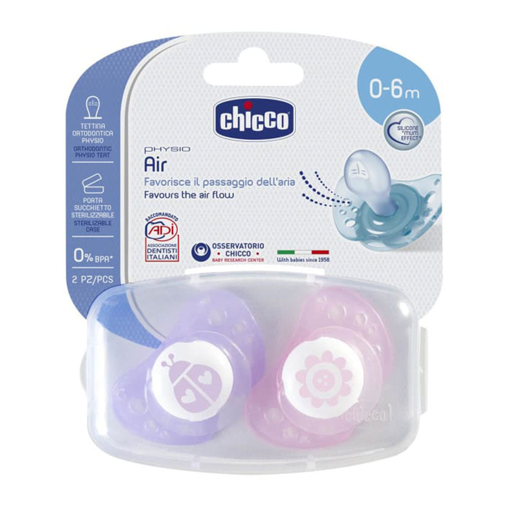 Chicco Physio Soother para Gir 2pk (0-6m)