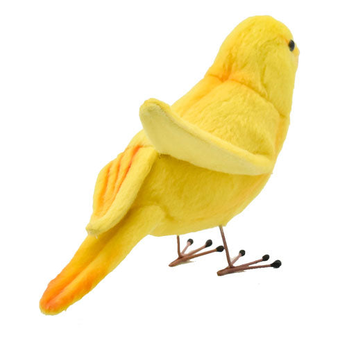 Realistic Canary Bird Plush Toy 13cm (Yellow)