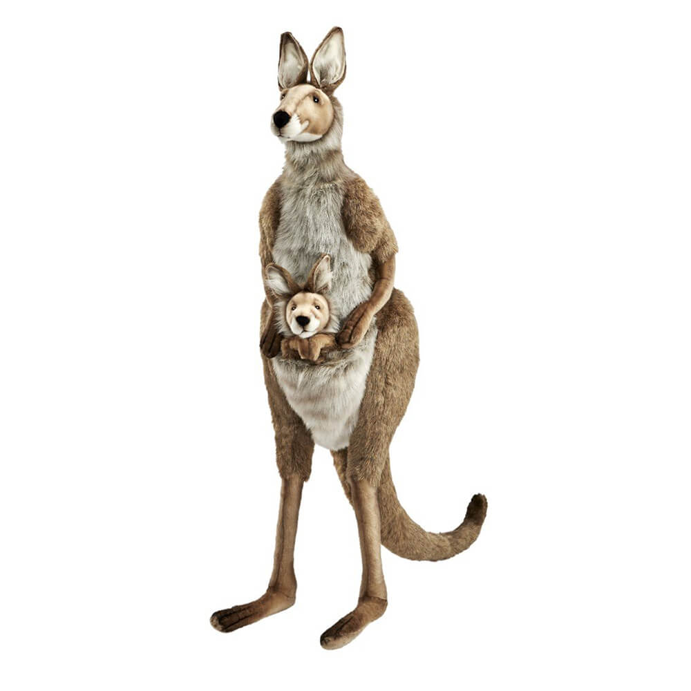 Standing Kangaroo with Joey Stuffed Toy 160cm