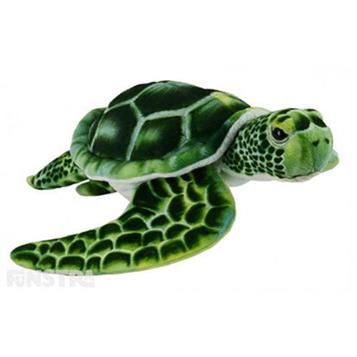 Sea Turtle Puppet Stuffed Toy (Green)