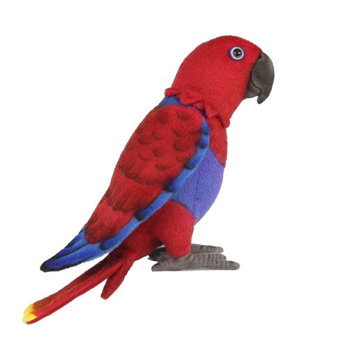 Poseable Electus Parrot Plush Toy 30cm