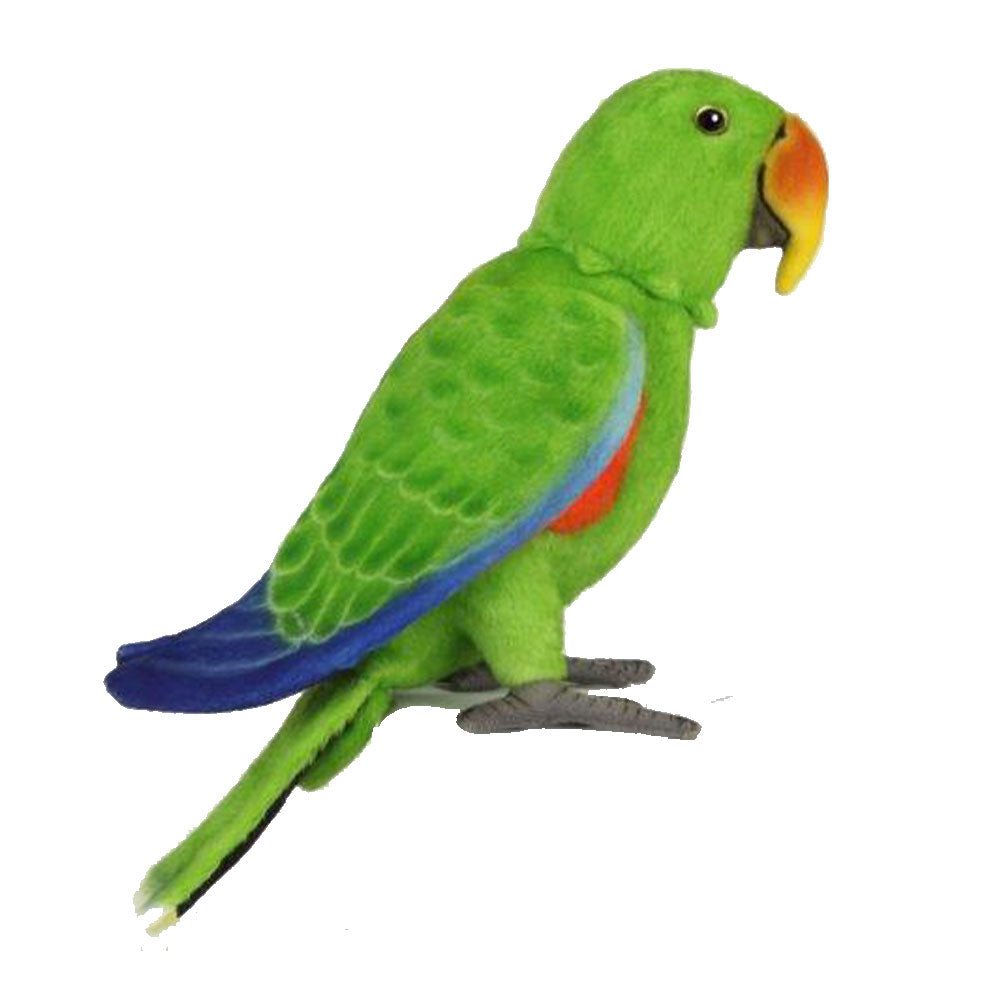 Poseable Electus Parrot Plush Toy 30cm