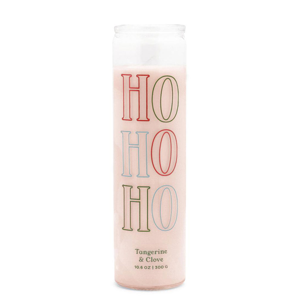 Holiday Spark – Hohoho-Wachskerze mit Mandarine und Nelken (weiß)