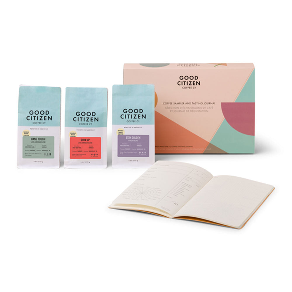 Coffee Sample with Tasting Notes Journal Gift (Set of 3)