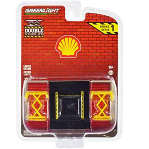 Shell Oil Double Scissor Lift Series 1 1:64 Scale (Set of 6)
