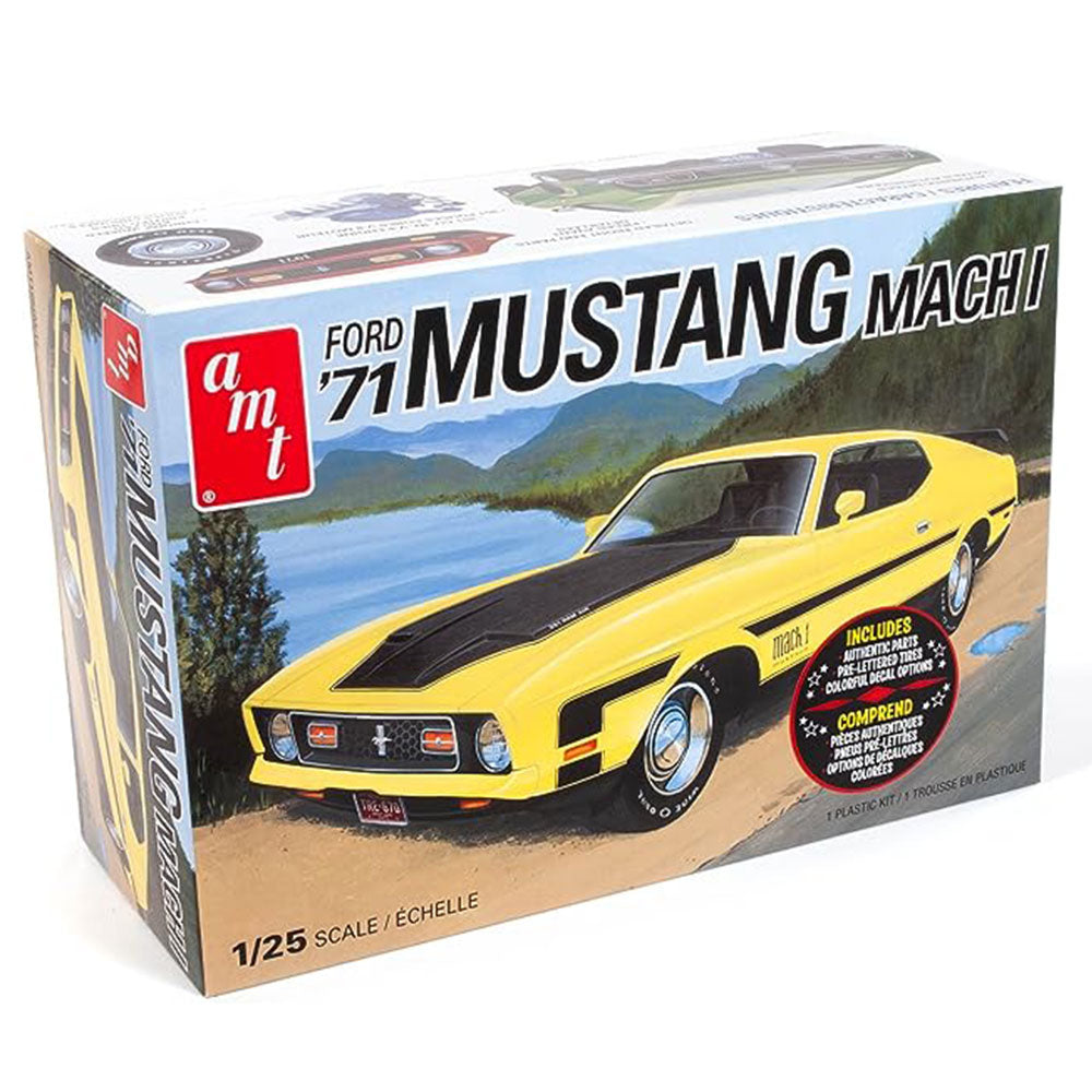 1971 Ford Mustang Mach I Plastic Kit 1:25 Scale