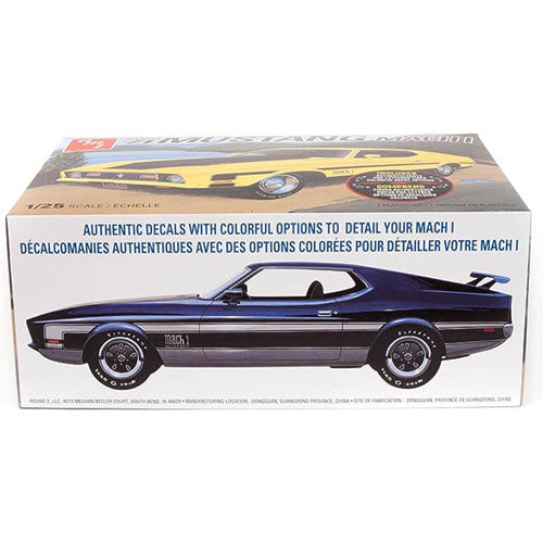 1971 Ford Mustang Mach I Plastic Kit 1:25 Scale