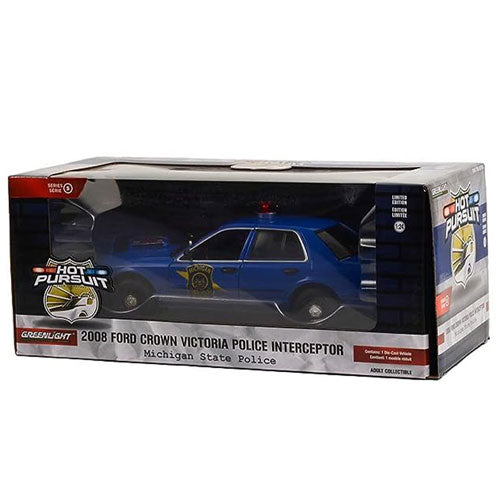 2008 Ford Crown Victoria Police Hot Pursuit 1:24 Model Car