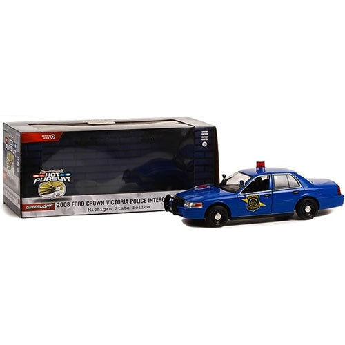 2008 Ford Crown Victoria Police Hot Pursuit 1:24 Model Car